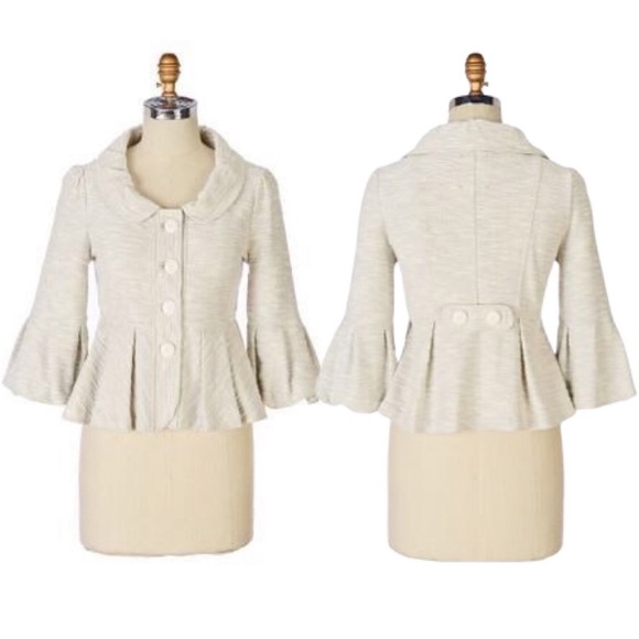 Anthropologie Jackets & Blazers - Anthropologie Allihop Gray Spinner Terry Jacket M